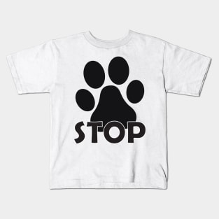 dog's paw Kids T-Shirt